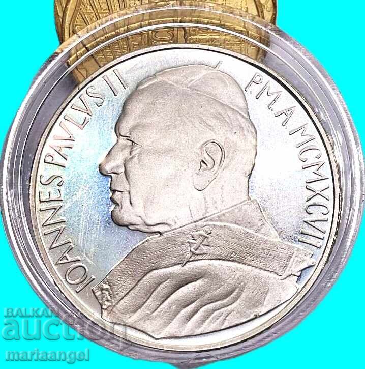 10000 Lira 1997 Vatican PROOF UNC capsule silver - 6