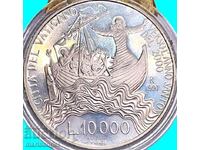 10000 Lira 1997 Vatican PROOF UNC capsule silver