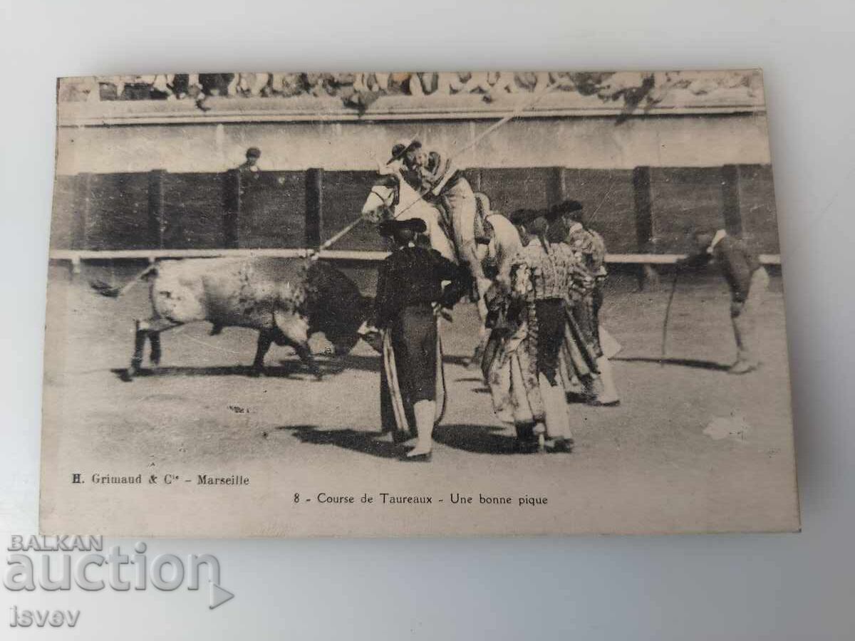 Δημοπρασία Παλιά καρτ ποστάλ ταυρομαχία 1913 Δημοπρασία Παλιά καρτ ποστάλ ταυρομαχία 1913
