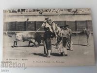 Παλιά καρτ ποστάλ ταυρομαχία 1913