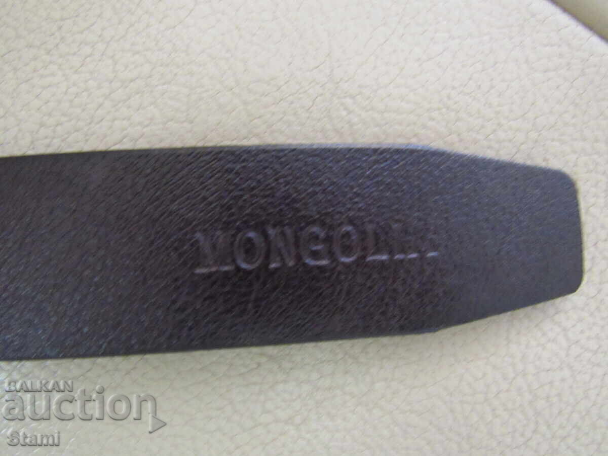 Livrarea Cureaua barbateasca din piele noua din Mongolia, neagra, 110 cm Livrarea Cureaua barbateasca din piele noua din Mongolia, neagra, 110 cm