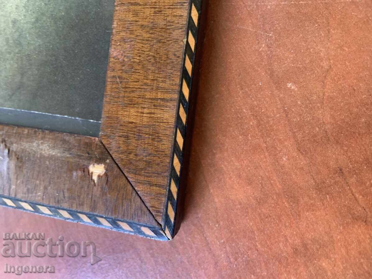 PHOTOGRAPH REPRODUCTION WOODEN FRAME FROM THE SOCIALIST ERA - 5