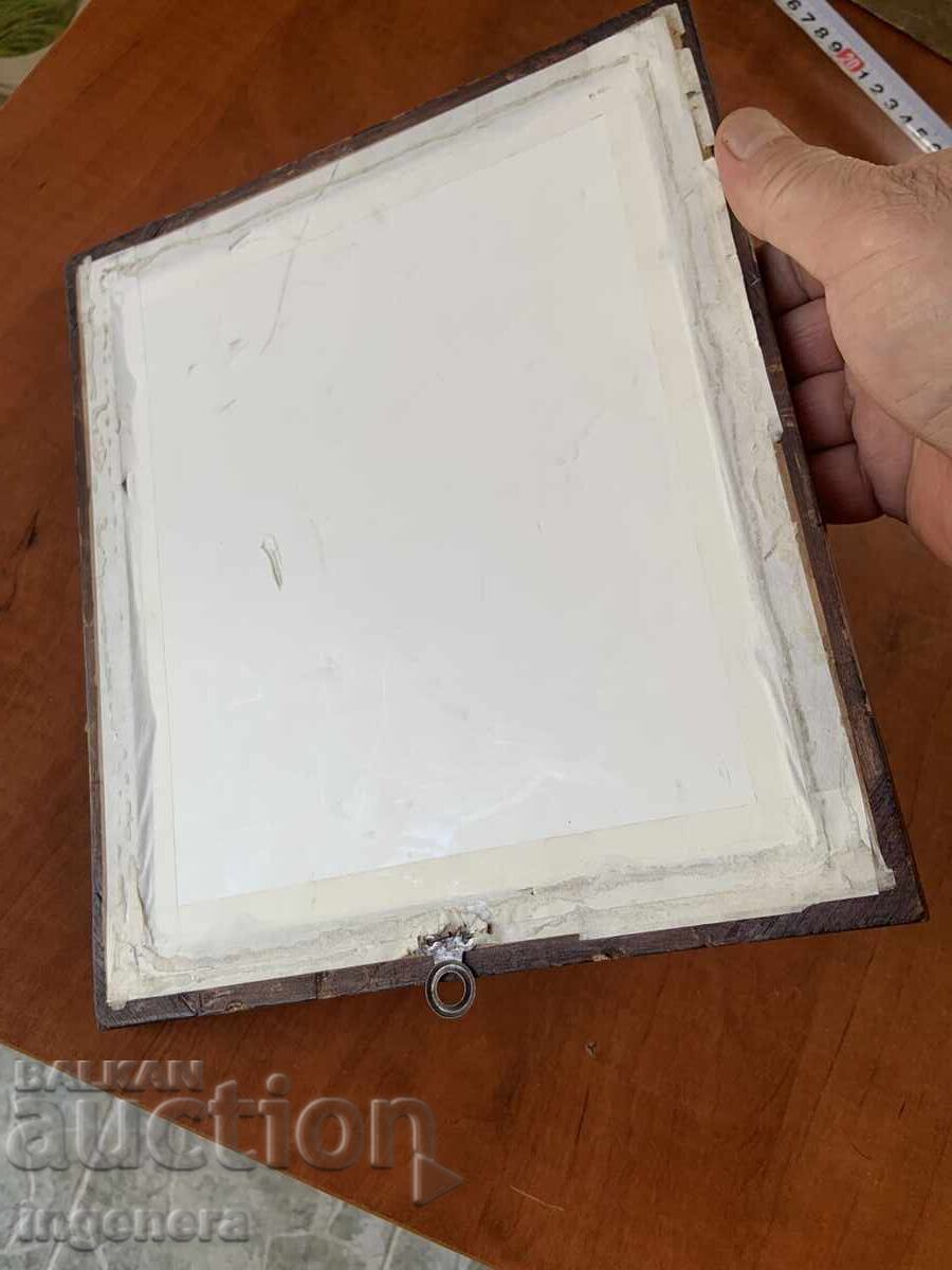 PHOTOGRAPH REPRODUCTION WOODEN FRAME FROM THE SOCIALIST ERA - 6