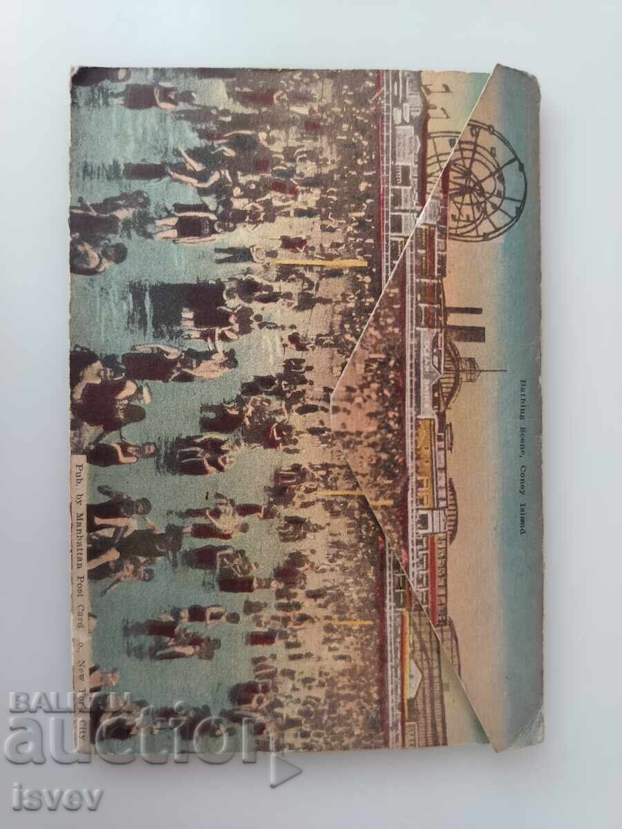 Необикновена пощенска картичка папка от САЩ 1928г. с цена € 35.00 | 68.45 лв.