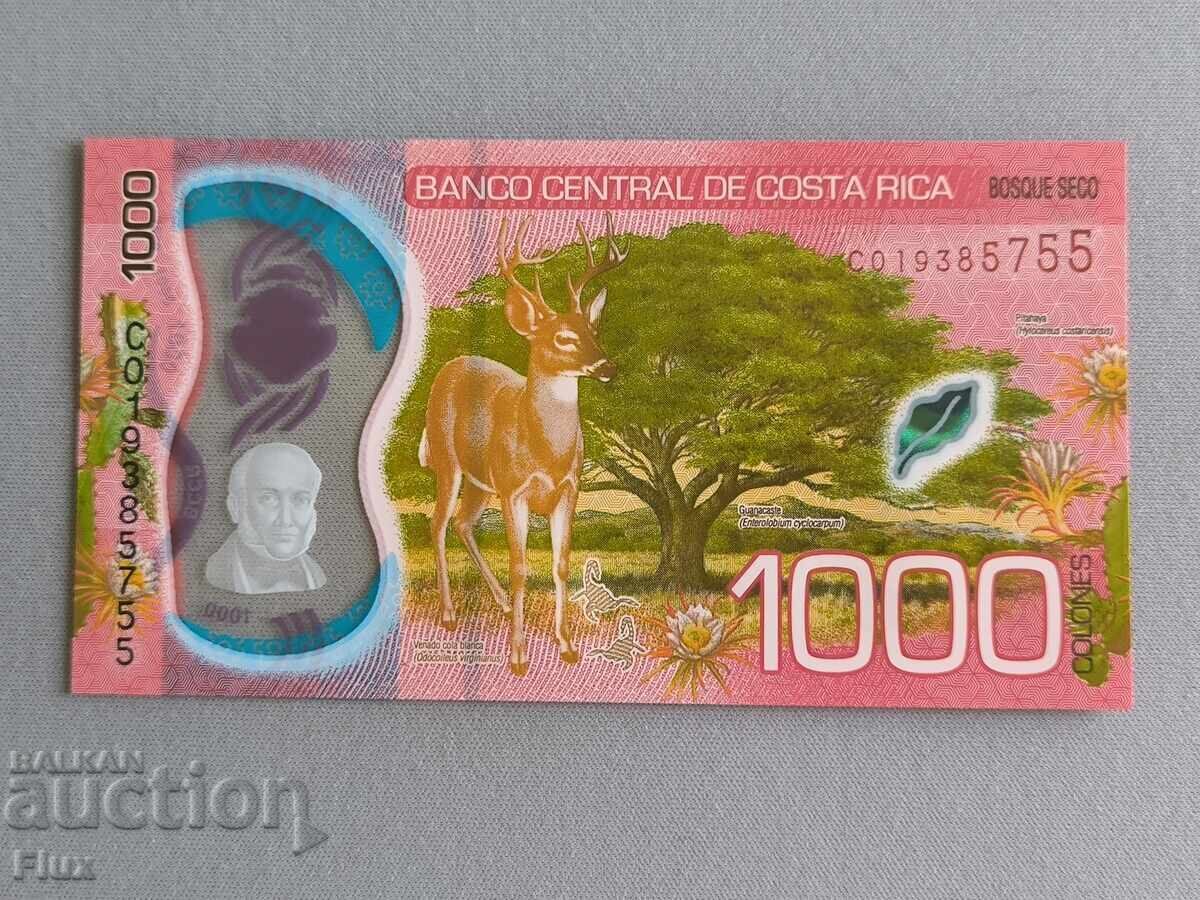 Банкнота - Коста Рика - 1000 колона UNC | 2019г. Банкнота - Коста Рика - 1000 колона UNC | 2019г.