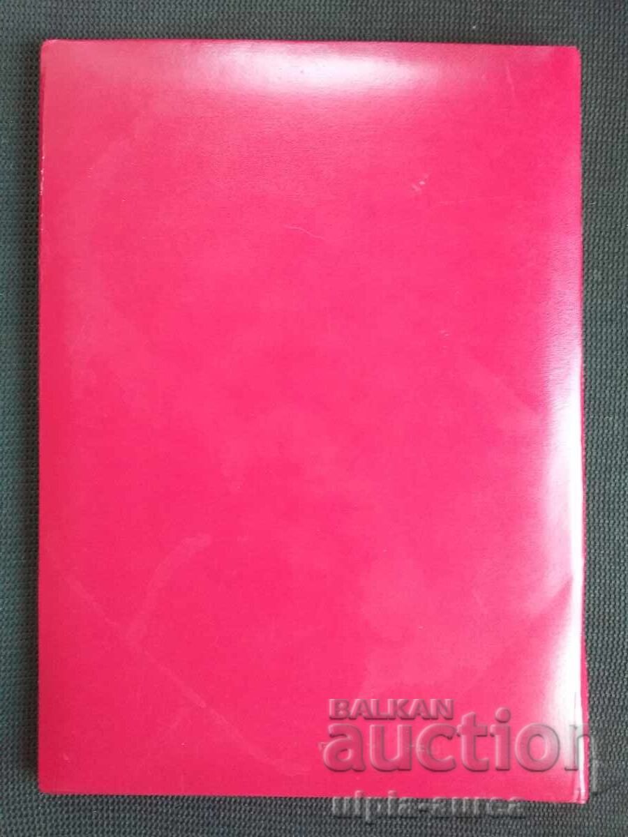 Auction Congratulatory address luxury folder Socialist era Auction Congratulatory address luxury folder Socialist era