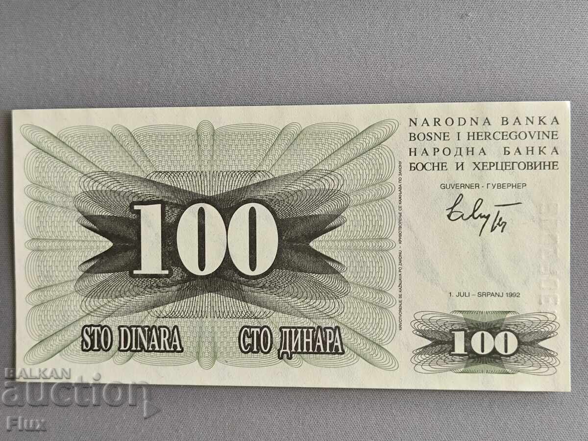 Bancnotă - Bosnia și Herțegovina - 100 dinari UNC | 1992 Bancnotă - Bosnia și Herțegovina - 100 dinari UNC | 1992