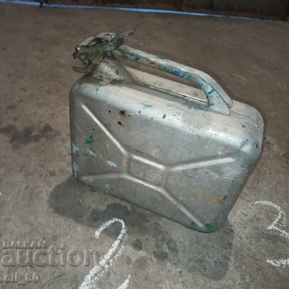Canistră metalică din aluminiu 10 litri Canistră metalică din aluminiu 10 litri