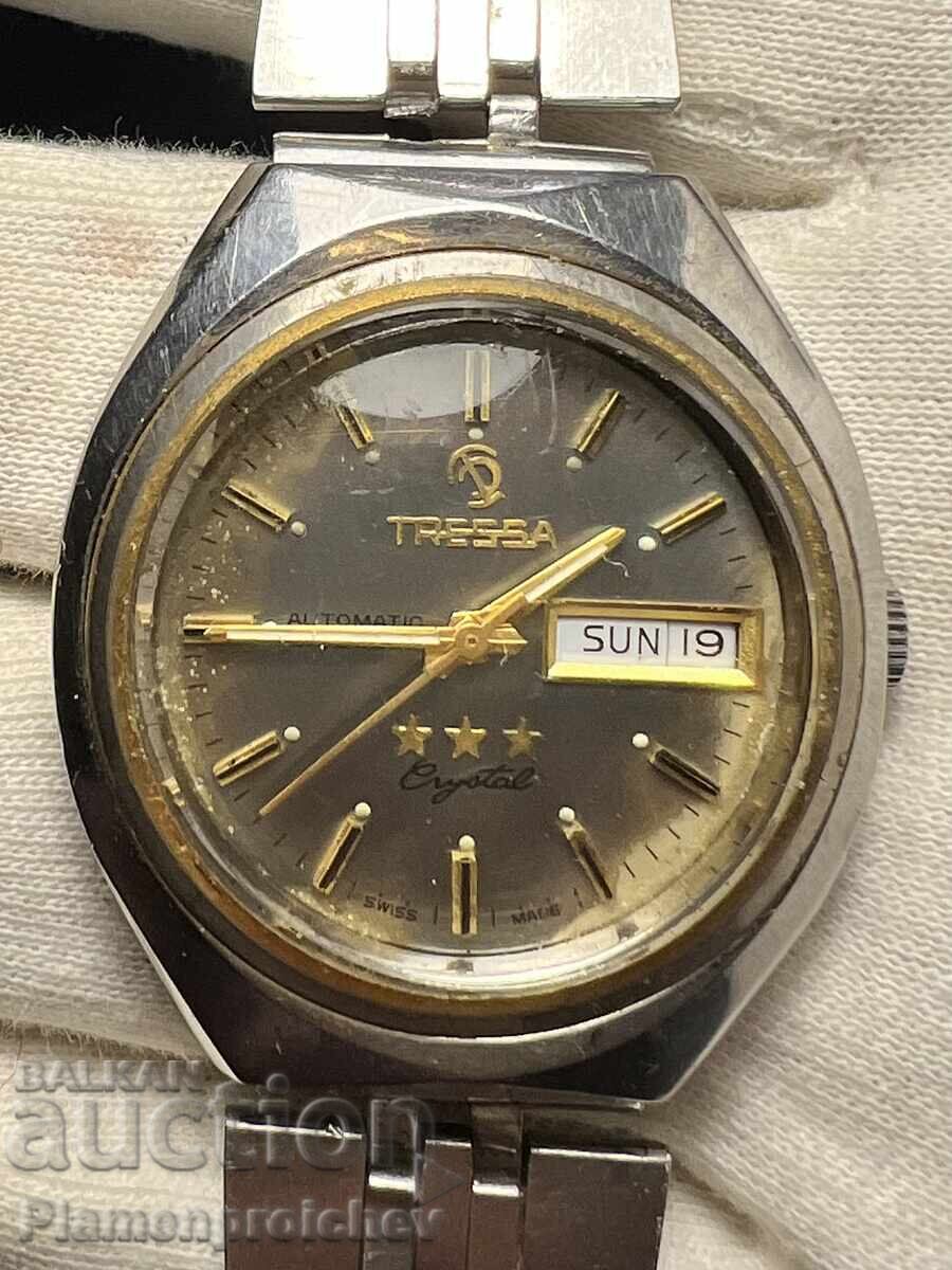 RARE MEN'S WATCH TRESSA LUX CRYSTAL AUTOMATIC with price € 6.64 | 12.99 BGN RARE MEN'S WATCH TRESSA LUX CRYSTAL AUTOMATIC with price € 6.64 | 12.99 BGN
