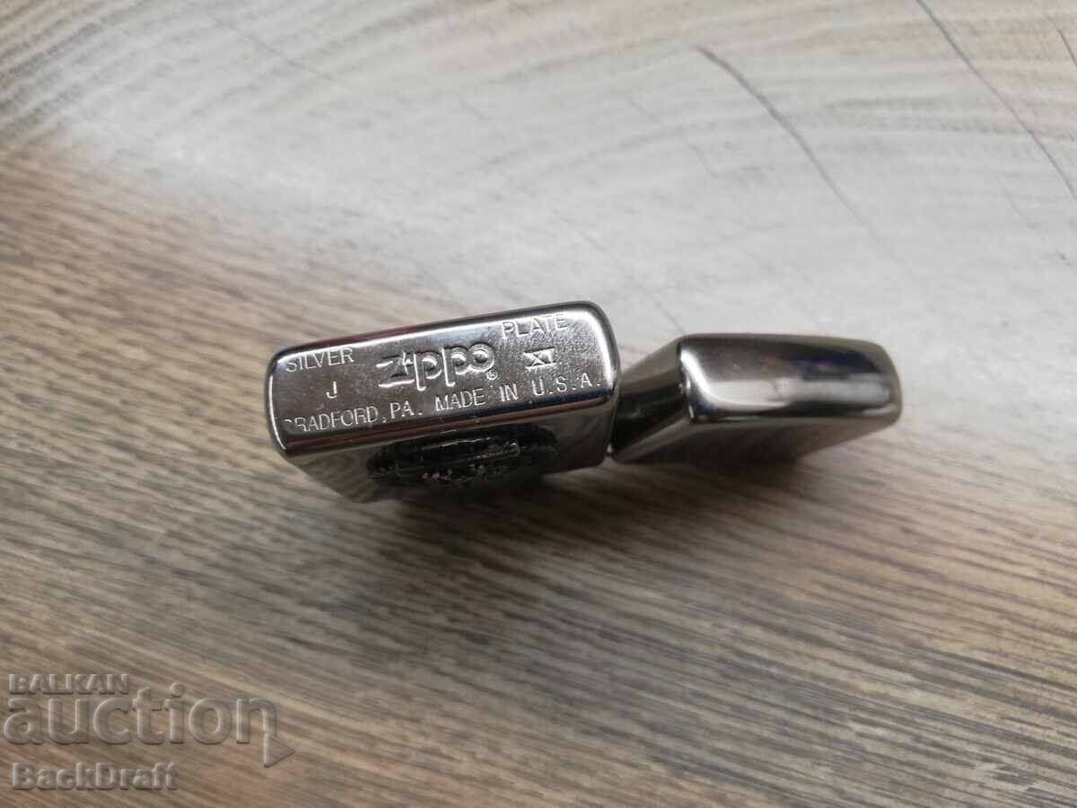 Delivery of Original Zippo petrol lighter, Zippo Silver Plate 1995 Delivery of Original Zippo petrol lighter, Zippo Silver Plate 1995