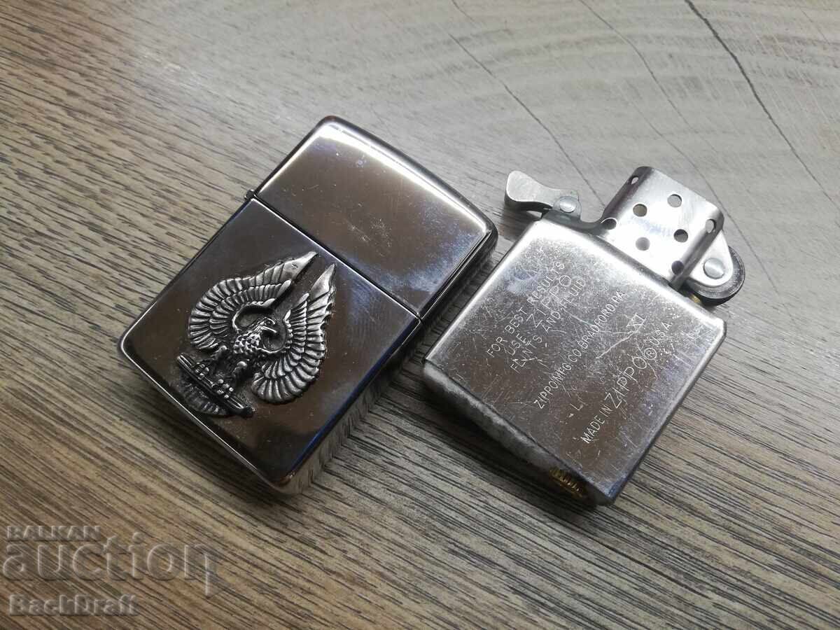 Original Zippo petrol lighter, Zippo Silver Plate 1995 - 6 Original Zippo petrol lighter, Zippo Silver Plate 1995 - 6