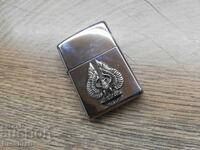 Original Zippo petrol lighter, Zippo Silver Plate 1995