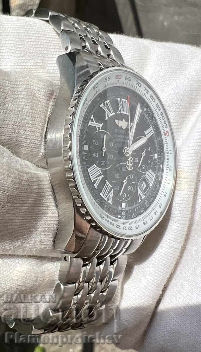 UNIQUE MEN'S GOLD-PLATED BREITLING CHRONOMETRE WATCH with price € 11.85 | 23.18 BGN UNIQUE MEN'S GOLD-PLATED BREITLING CHRONOMETRE WATCH with price € 11.85 | 23.18 BGN