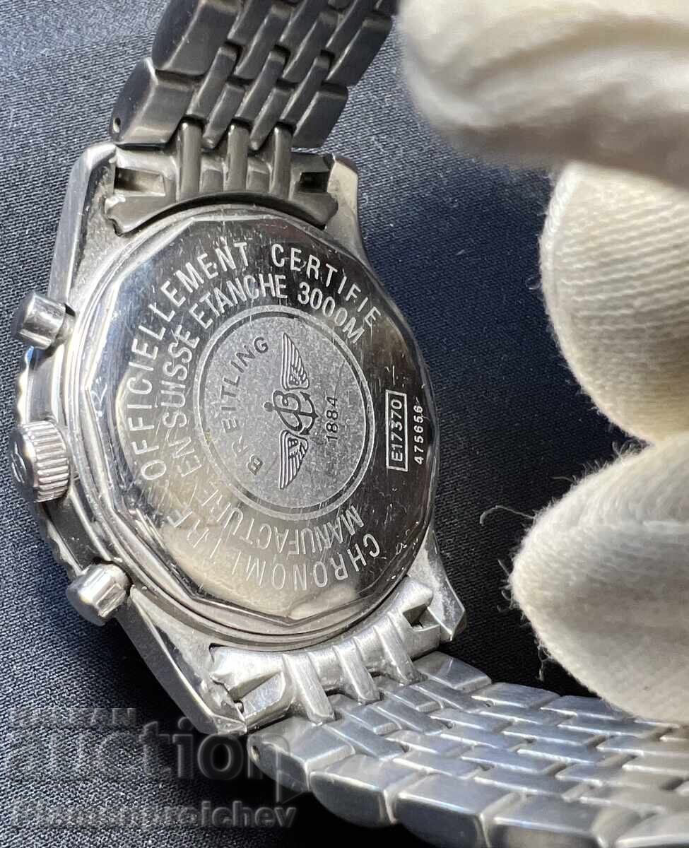 UNIQUE MEN'S GOLD-PLATED BREITLING CHRONOMETRE WATCH - 5 UNIQUE MEN'S GOLD-PLATED BREITLING CHRONOMETRE WATCH - 5