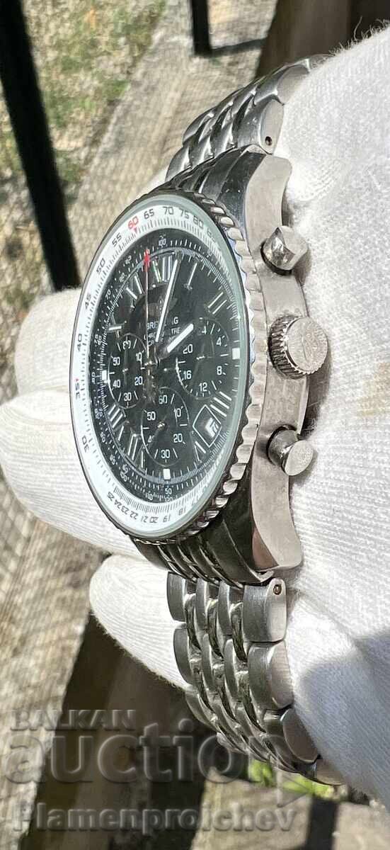 UNIQUE MEN'S GOLD-PLATED BREITLING CHRONOMETRE WATCH - 6 UNIQUE MEN'S GOLD-PLATED BREITLING CHRONOMETRE WATCH - 6