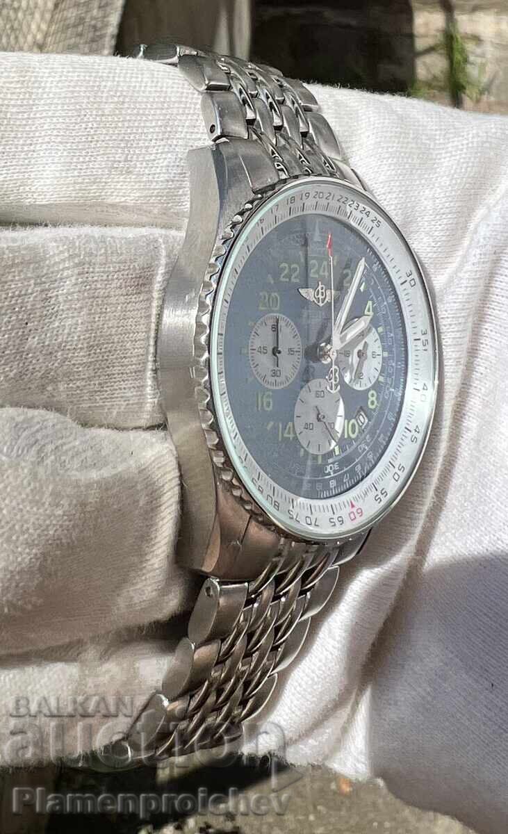 Аукцион УНИКАЛЕН МЪЖКИ ПОЗЛАТЕН ЧАСОВНИК BREILING CHRONOMETRE Аукцион УНИКАЛЕН МЪЖКИ ПОЗЛАТЕН ЧАСОВНИК BREILING CHRONOMETRE