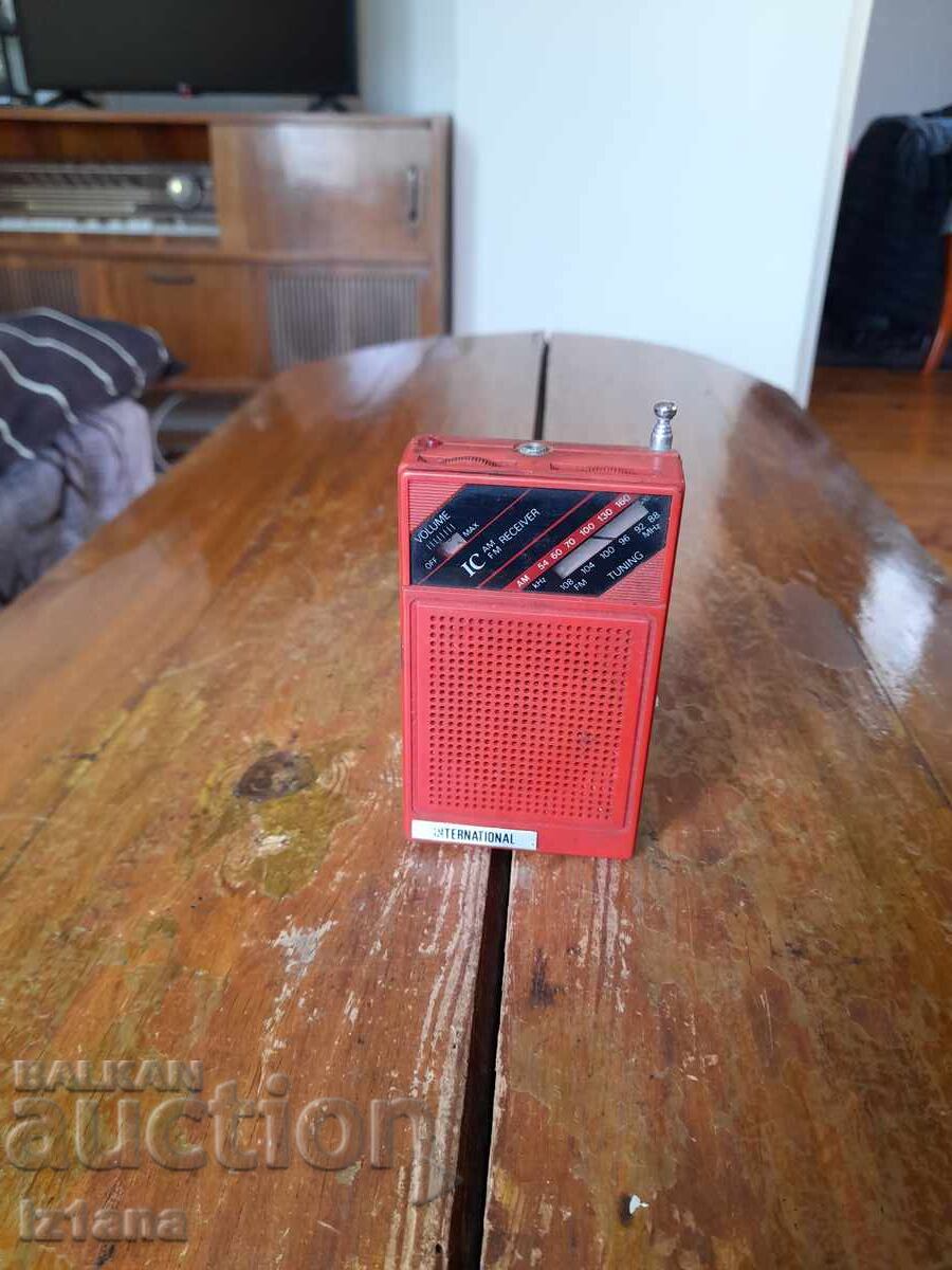 Old radio, International radio receiver Old radio, International radio receiver