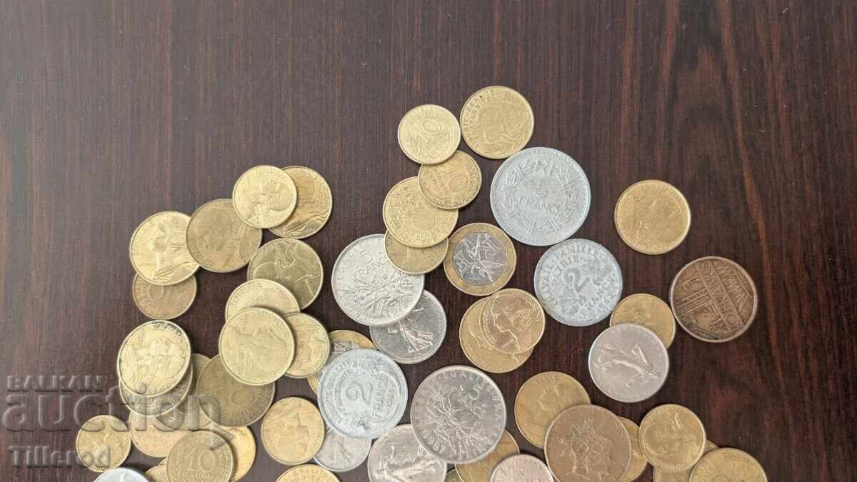 Delivery of THEMATIC lot of coins from France (francs and centimes, bimetal) Delivery of THEMATIC lot of coins from France (francs and centimes, bimetal)