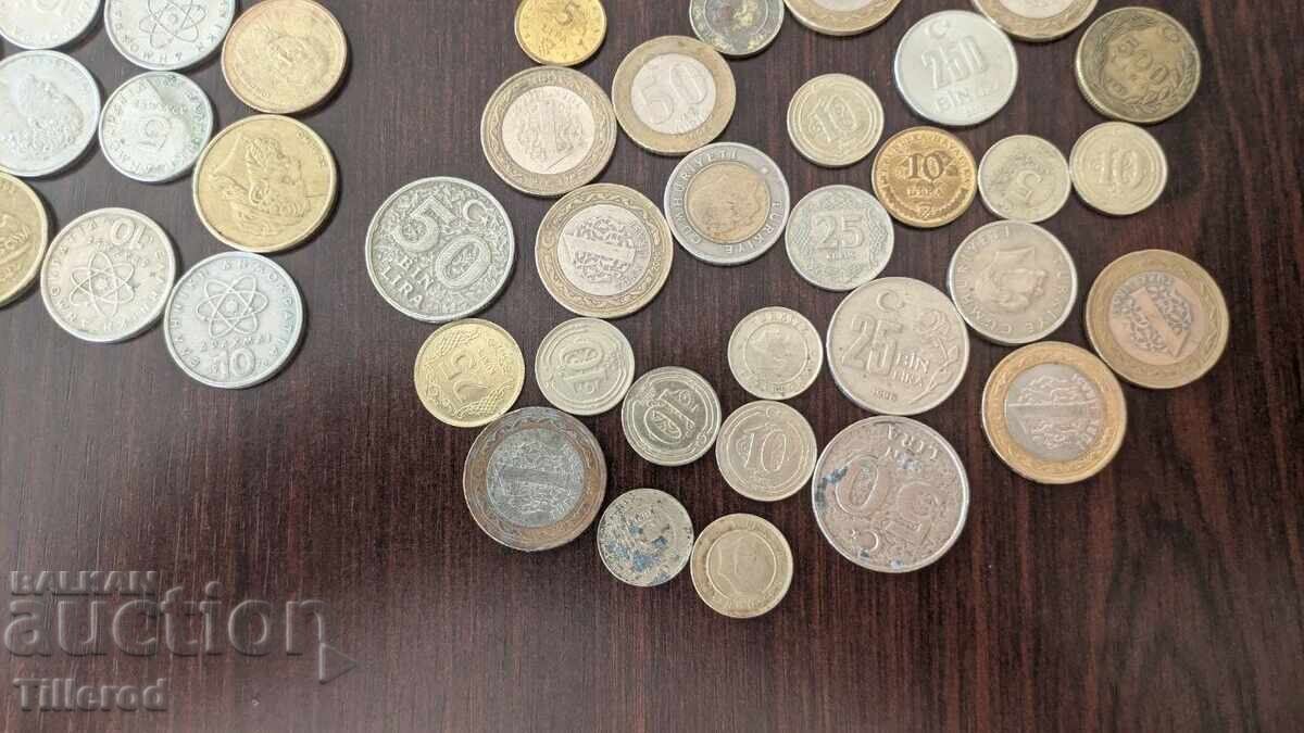 Lot of coins from Greece and Turkey (drachmae, liras, bimetal, Atatürk) with price € 2.50 | 4.89 BGN Lot of coins from Greece and Turkey (drachmae, liras, bimetal, Atatürk) with price € 2.50 | 4.89 BGN