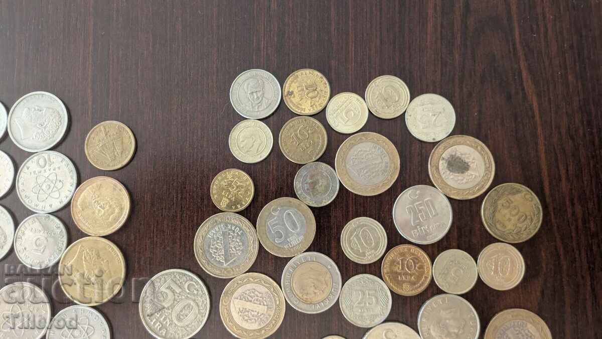 Auction Lot of coins from Greece and Turkey (drachmae, liras, bimetal, Atatürk) Auction Lot of coins from Greece and Turkey (drachmae, liras, bimetal, Atatürk)