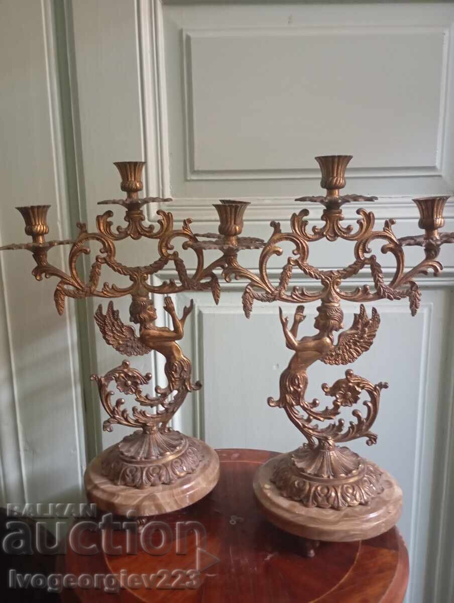 Pair of vintage candlesticks Pair of vintage candlesticks