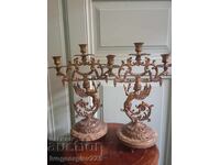 Pair of vintage candlesticks