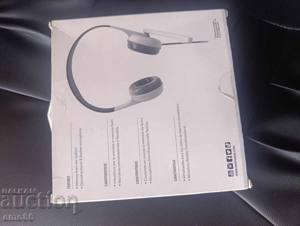 Digipower wired headphones with microphone with price € 1.00 | 1.96 BGN Digipower wired headphones with microphone with price € 1.00 | 1.96 BGN