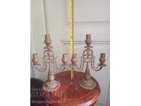 Set of vintage bronze candlesticks