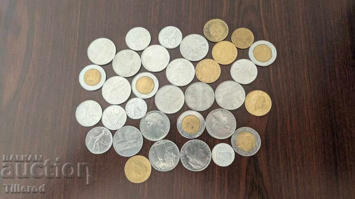 THEMATIC lot of coins from Italy (lire, bimetallic, Minerva) with price € 2.00 | 3.91 BGN THEMATIC lot of coins from Italy (lire, bimetallic, Minerva) with price € 2.00 | 3.91 BGN