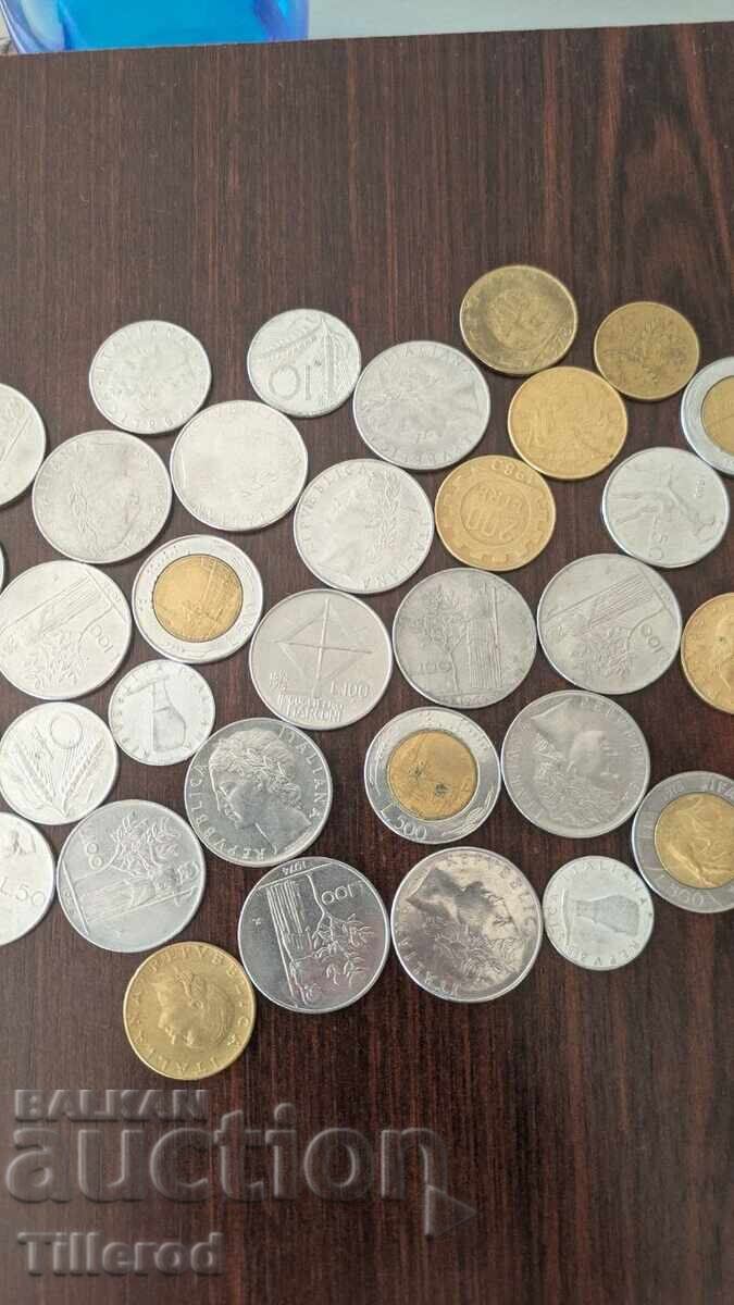 Auction THEMATIC lot of coins from Italy (lire, bimetallic, Minerva) Auction THEMATIC lot of coins from Italy (lire, bimetallic, Minerva)
