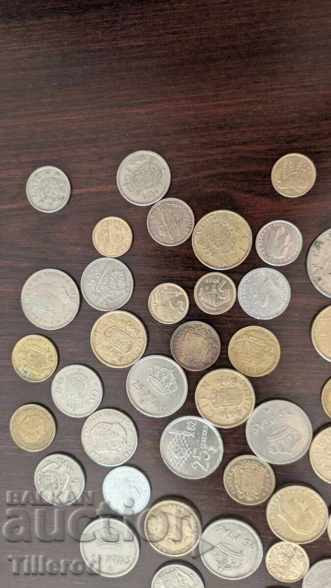 Delivery of Nice lot of coins from Spain and Portugal. About 46 pcs