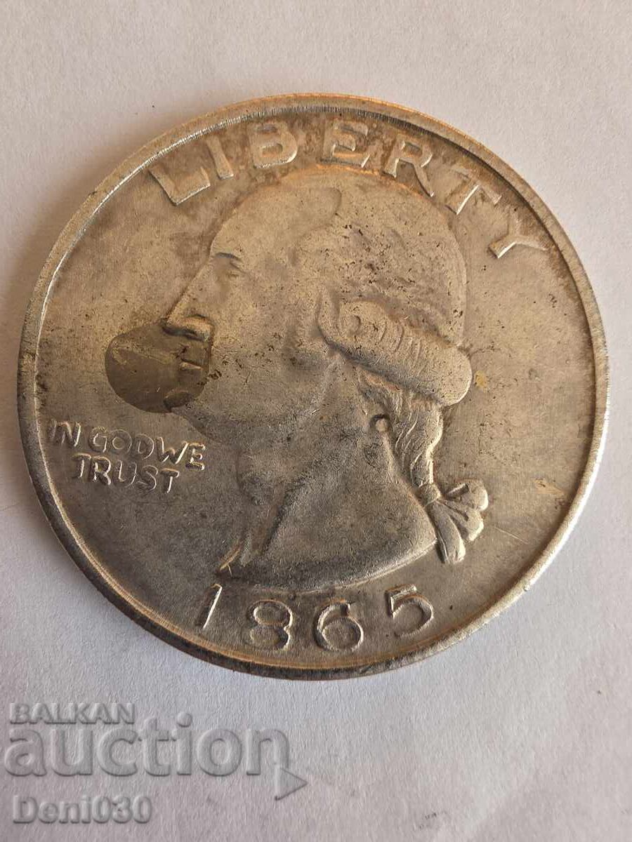 1 US Dollar, 1965 with price € 0.20 | 0.39 BGN 1 US Dollar, 1965 with price € 0.20 | 0.39 BGN