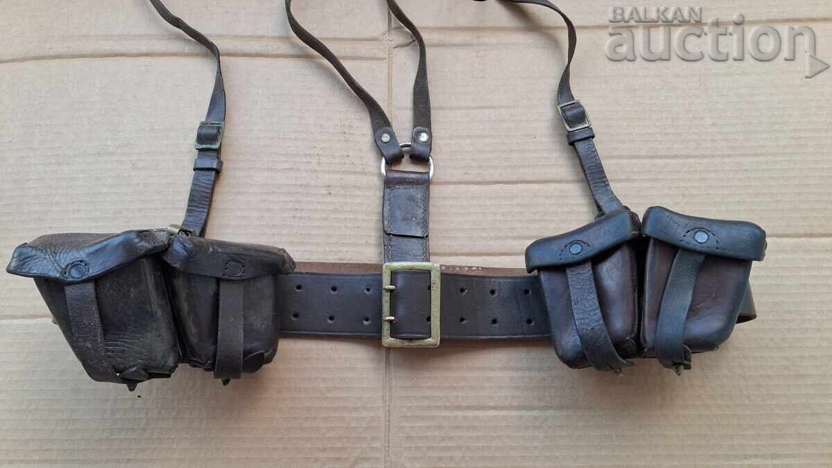 Centură cu bretele în Y tip WW2 cu portîncărcătoare M95 Mosin Mauser K98 cu preț € 51.00 | 99.75 BGN
