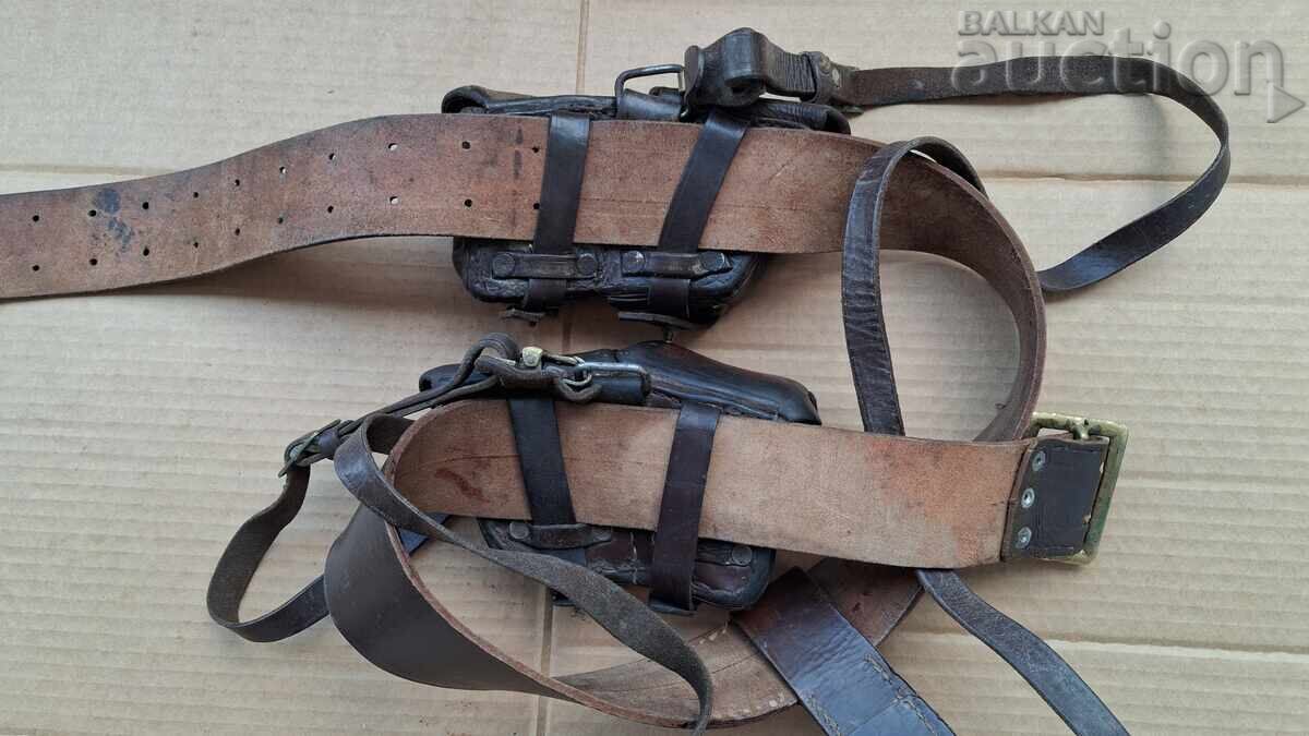 Centură cu bretele în Y tip WW2 cu portîncărcătoare M95 Mosin Mauser K98 - 5