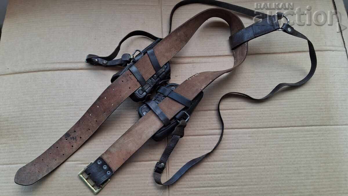 Centură cu bretele în Y tip WW2 cu portîncărcătoare M95 Mosin Mauser K98 - 6