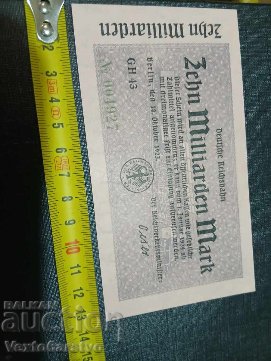 Аукцион БАНКНОТА-10 МИЛИАРДА МАРК-10 000000000 MARK-UNC. Аукцион БАНКНОТА-10 МИЛИАРДА МАРК-10 000000000 MARK-UNC.