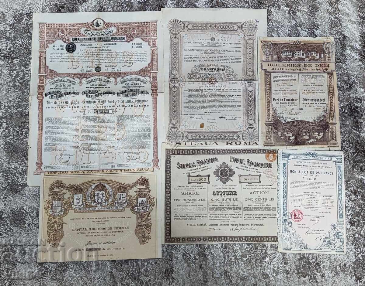 Licitație LOT MEGA unic 430 buc. ACȚIUNI și OBLIGAȚIUNI VECHI BZC Licitație LOT MEGA unic 430 buc. ACȚIUNI și OBLIGAȚIUNI VECHI BZC