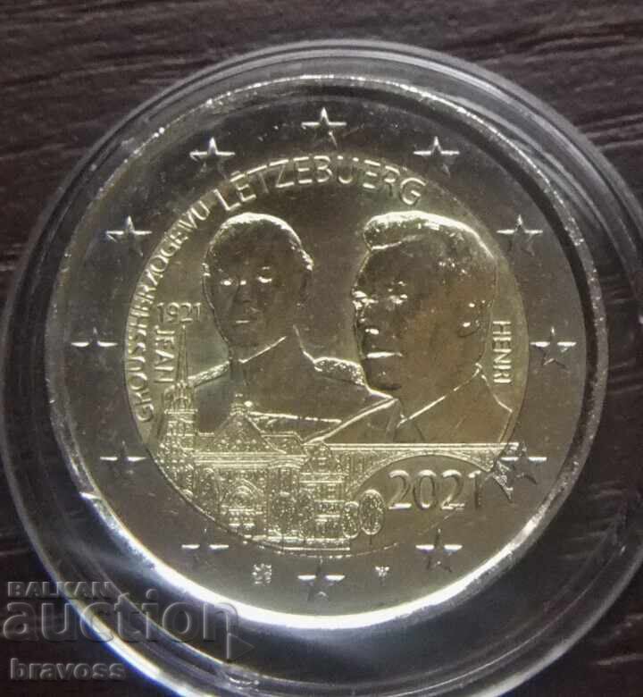 Люксембург - 2 евро 2021 UNC