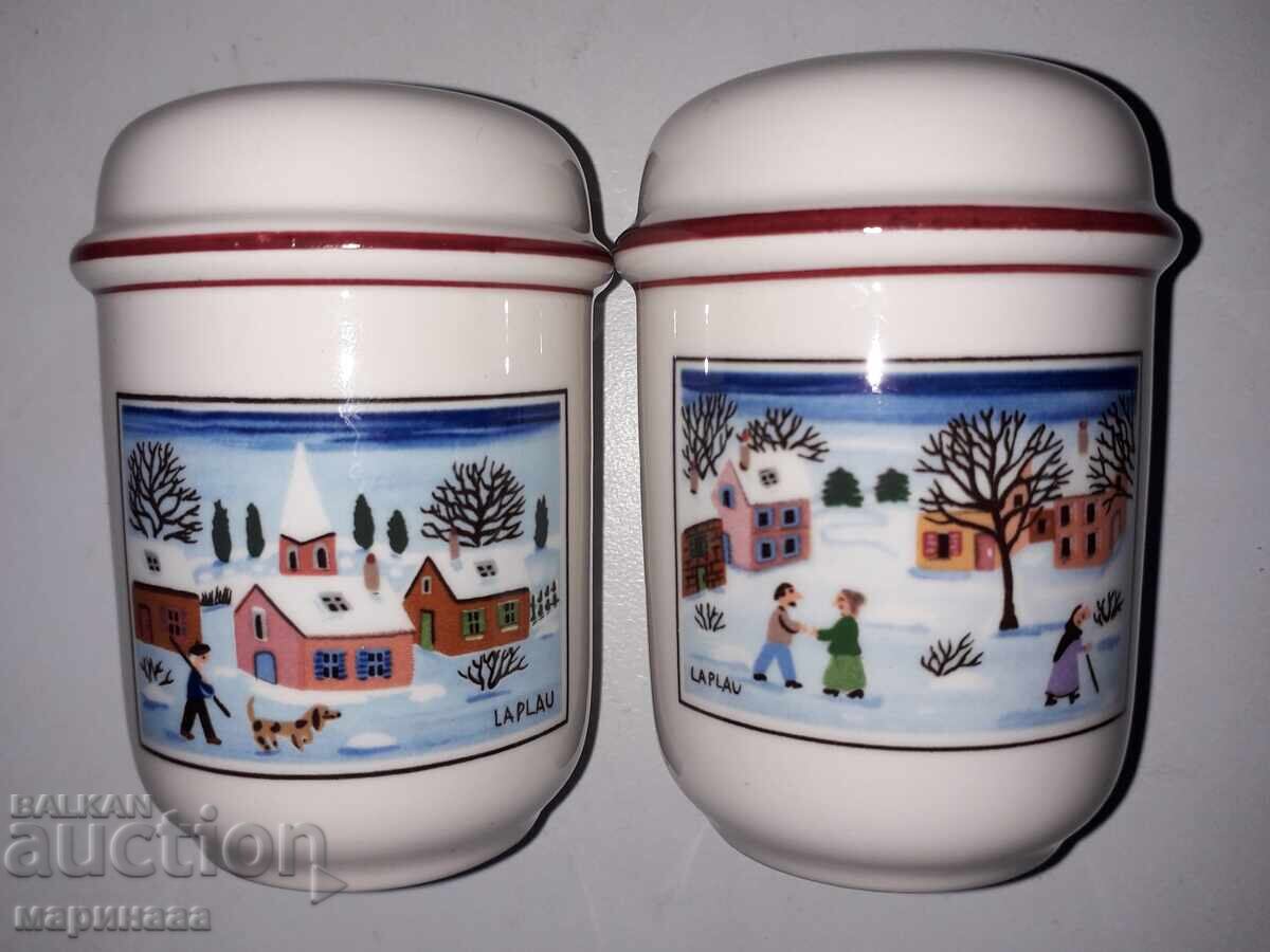 SET. SALT, PEPPER. PORCELAIN SET. SALT, PEPPER. PORCELAIN