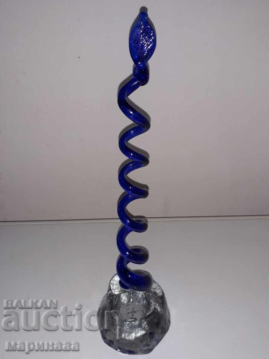 DESIGNER CANDLE HOLDER. BLOWN GLASS DESIGNER CANDLE HOLDER. BLOWN GLASS