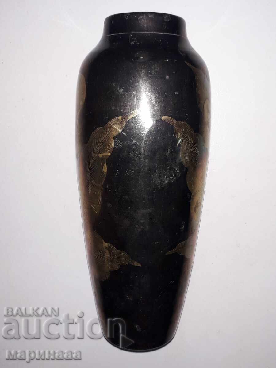 Auction OLD VASE. BRASS. SILVER PLATING, GOLD PLATING Auction OLD VASE. BRASS. SILVER PLATING, GOLD PLATING