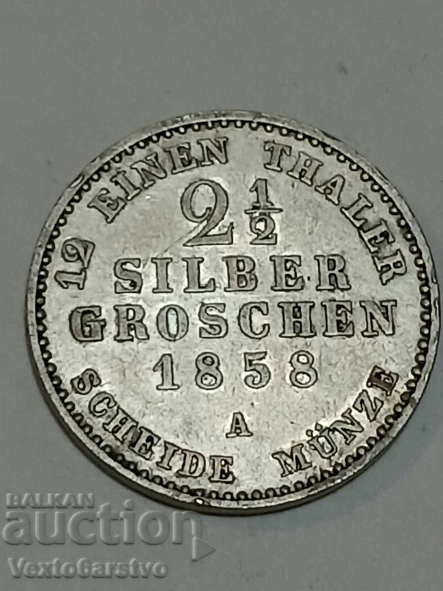 МОНЕТА-ГЕРМАНИЯ-1/6та талер. 1858г. с цена € 59.99 | 117.33 лв. МОНЕТА-ГЕРМАНИЯ-1/6та талер. 1858г. с цена € 59.99 | 117.33 лв.