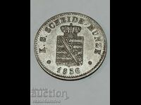 МОНЕТА-ГЕРМАНИЯ-1/6та талер. 1856г.