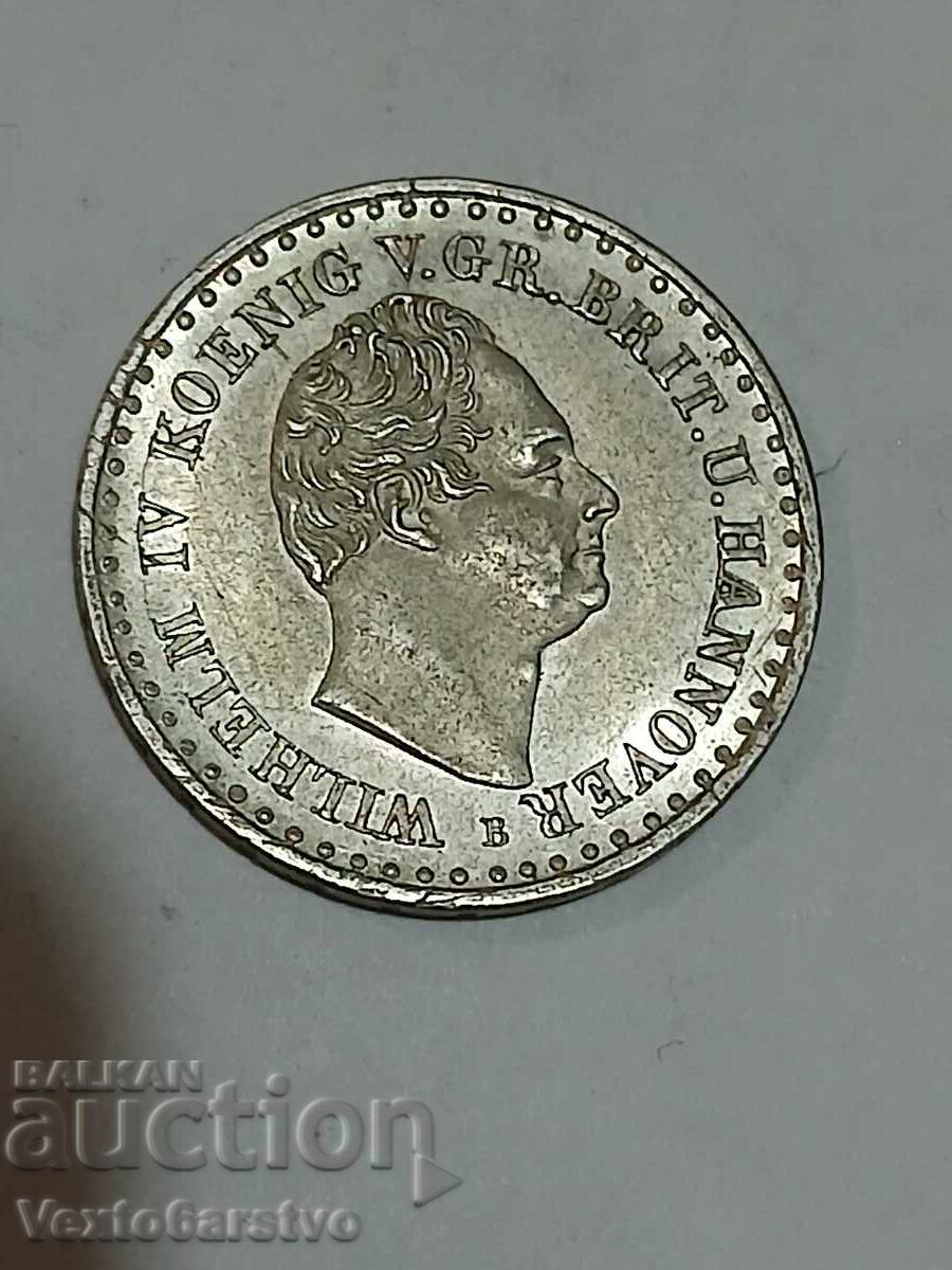 МОНЕТА-ГЕРМАНИЯ-1/12та талер. 1834г. - 5 МОНЕТА-ГЕРМАНИЯ-1/12та талер. 1834г. - 5