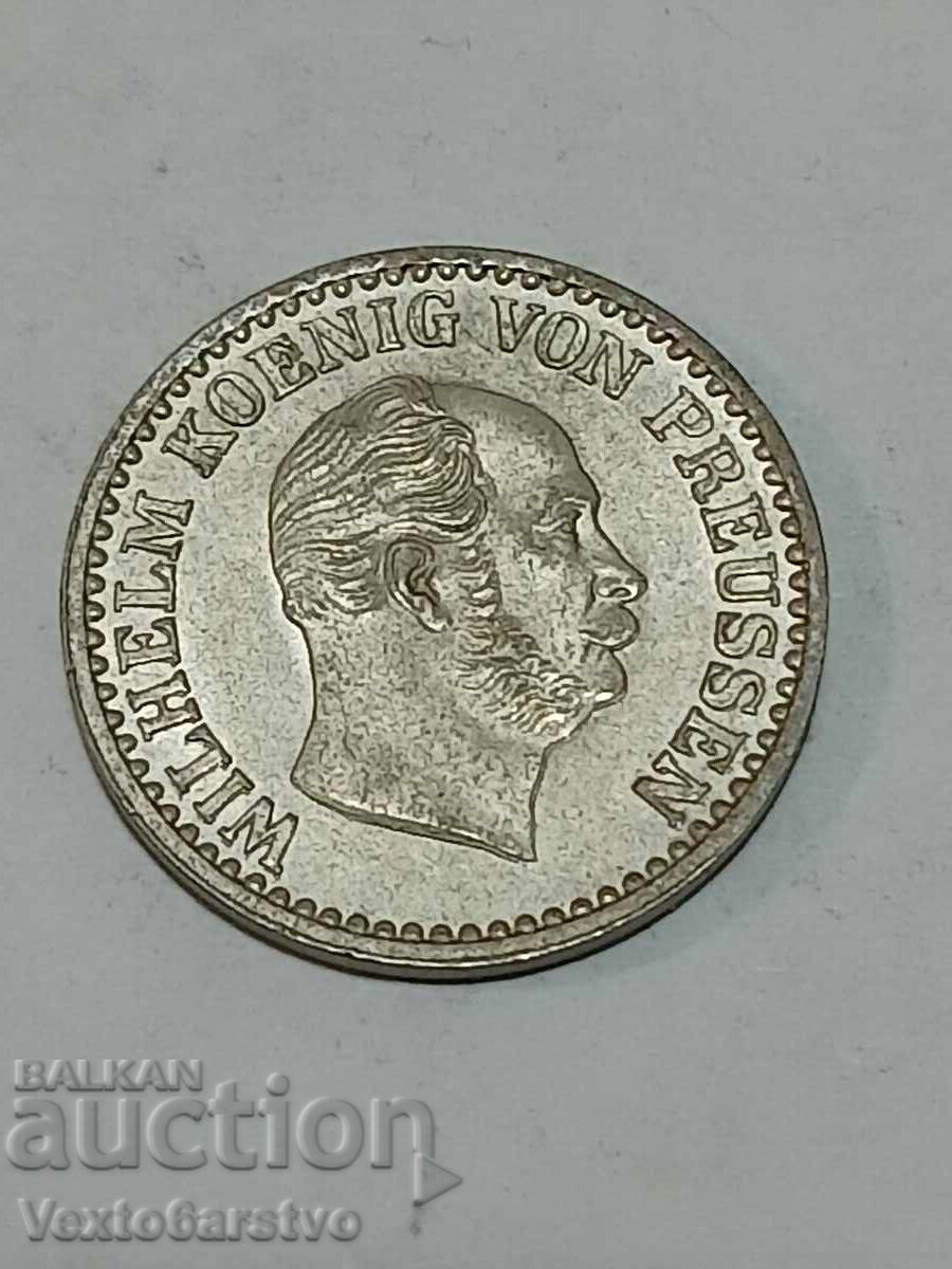 МОНЕТА-ГЕРМАНИЯ-1 сребърен грош 1868г. МОНЕТА-ГЕРМАНИЯ-1 сребърен грош 1868г.