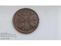 1 Swedish öre King Adolf Frederick 1769