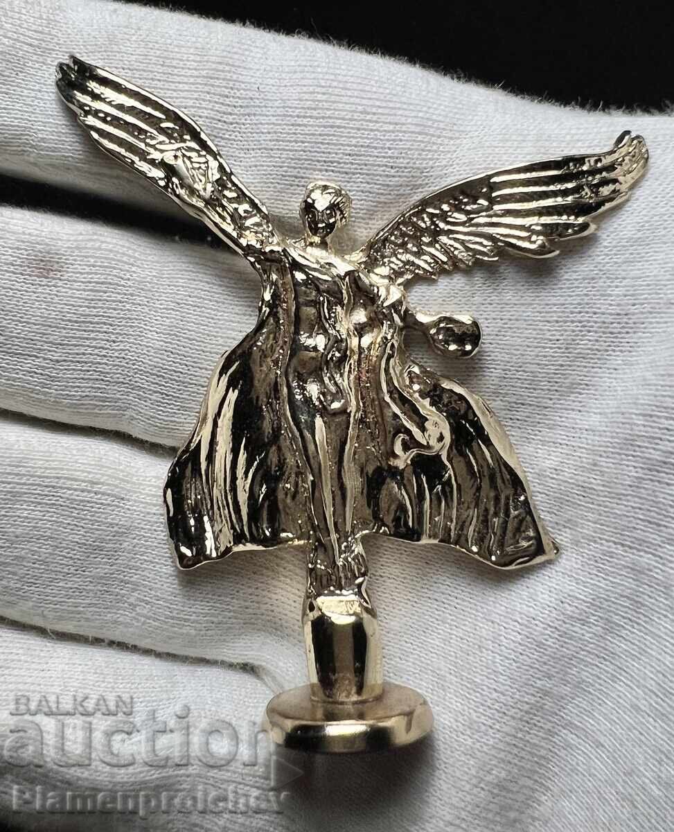 UNIQUE SCULPTURE FIGURINE NIKE FROM VARNA GOLD PLATED - 5 UNIQUE SCULPTURE FIGURINE NIKE FROM VARNA GOLD PLATED - 5