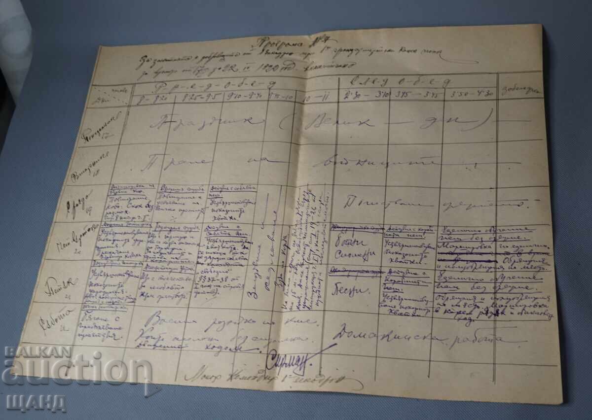 1922 Военна програма стрелба Командир Майор Сирманов