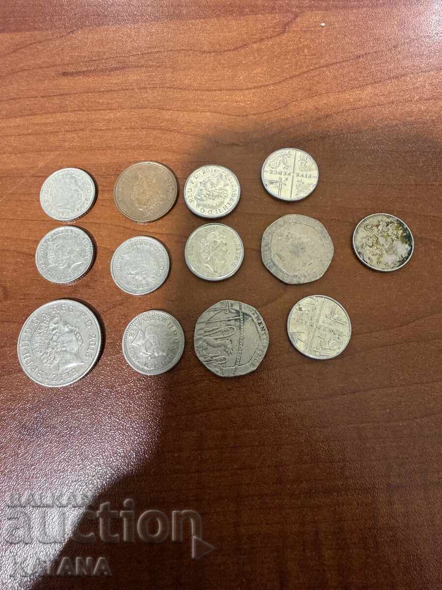 Νομίσματα Αγγλίας η βασίλισσα