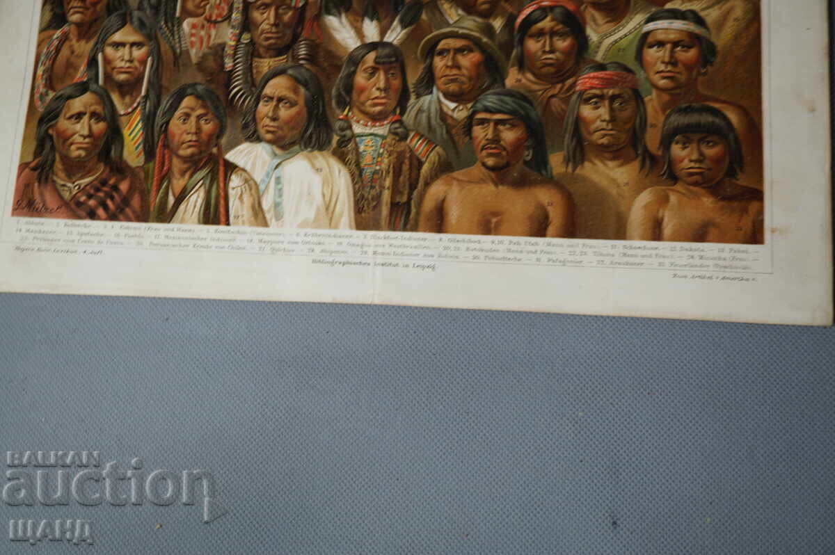 1900 Литография плакат Американски народи с цена € 5.23 | 10.23 лв. 1900 Литография плакат Американски народи с цена € 5.23 | 10.23 лв.